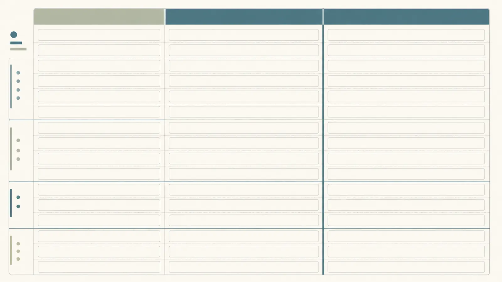 Quote comparison grid for carbon type, media volume, flow, contaminant claim, and maintenance