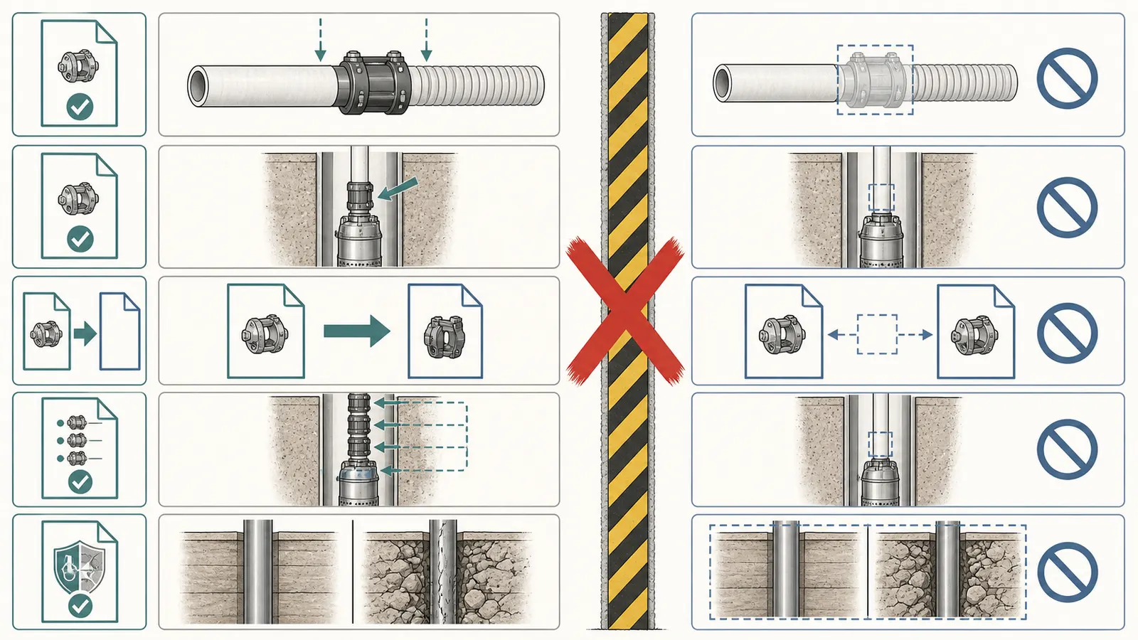 Evidence comparison showing Zoeller, Franklin, Goulds, Boshart, and a local-rule example with different requirement and spacing language
