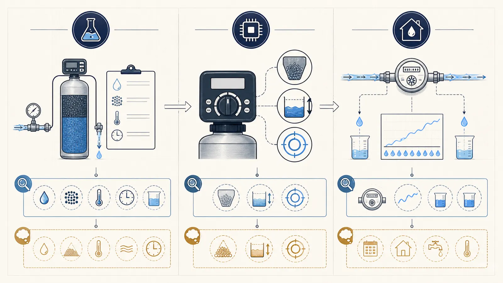 A side-by-side comparison of laboratory-rated efficiency and installed operational efficiency.