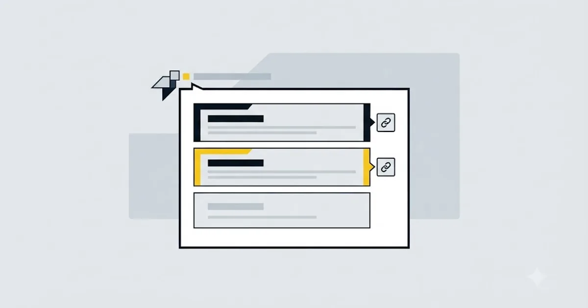 Illustration of a ChatGPT answer naming three brands, two with citation links and one without