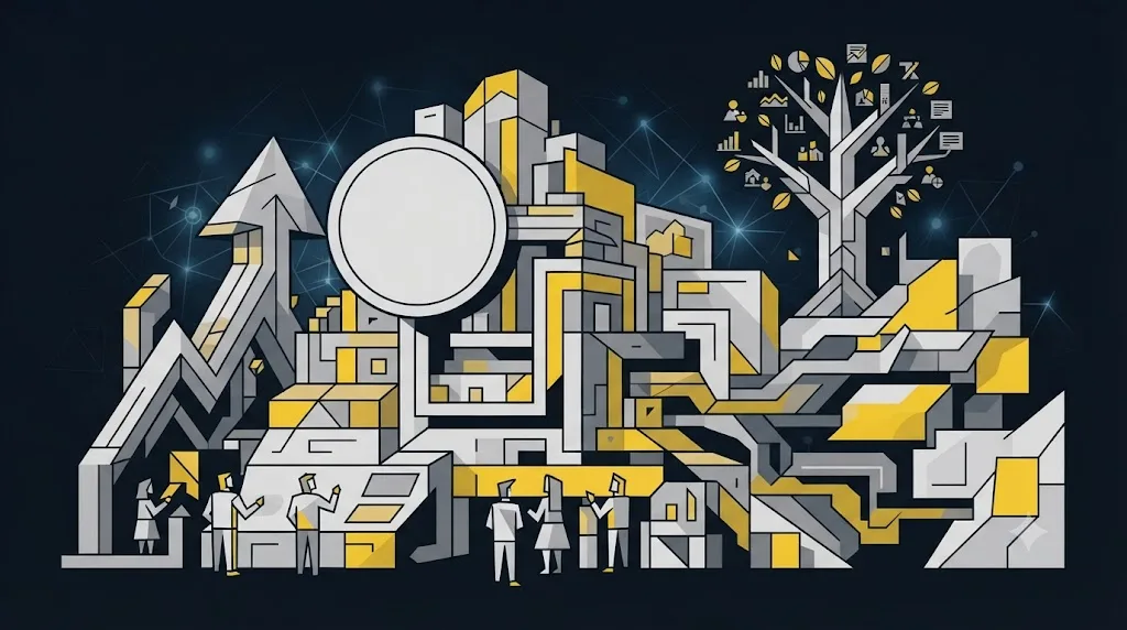 Illustration af et skjold med et hængelåsikon over en hjemmeside som symbol på databeskyttelse