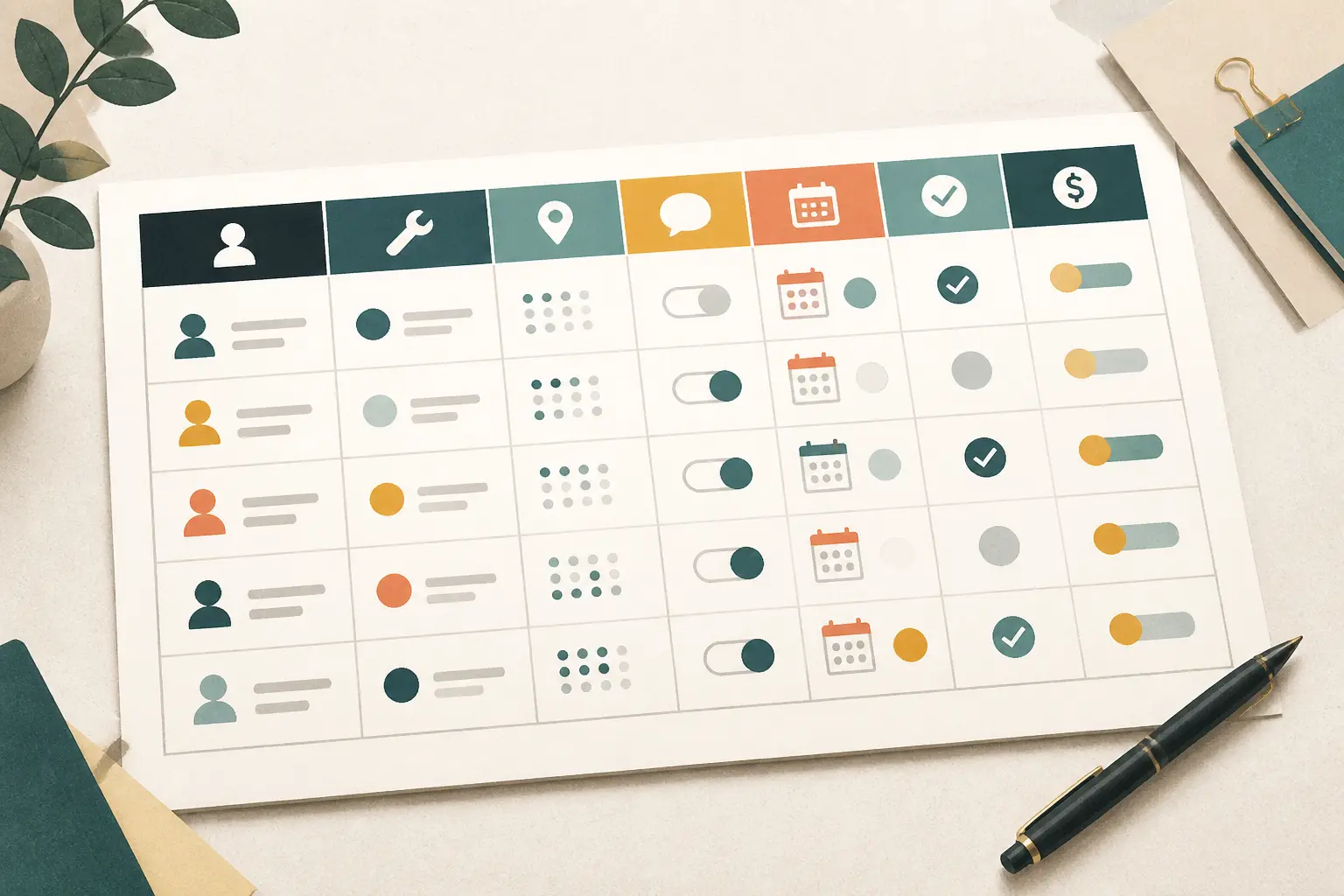Illustration of a well contractor referral tracking record from intake through payout