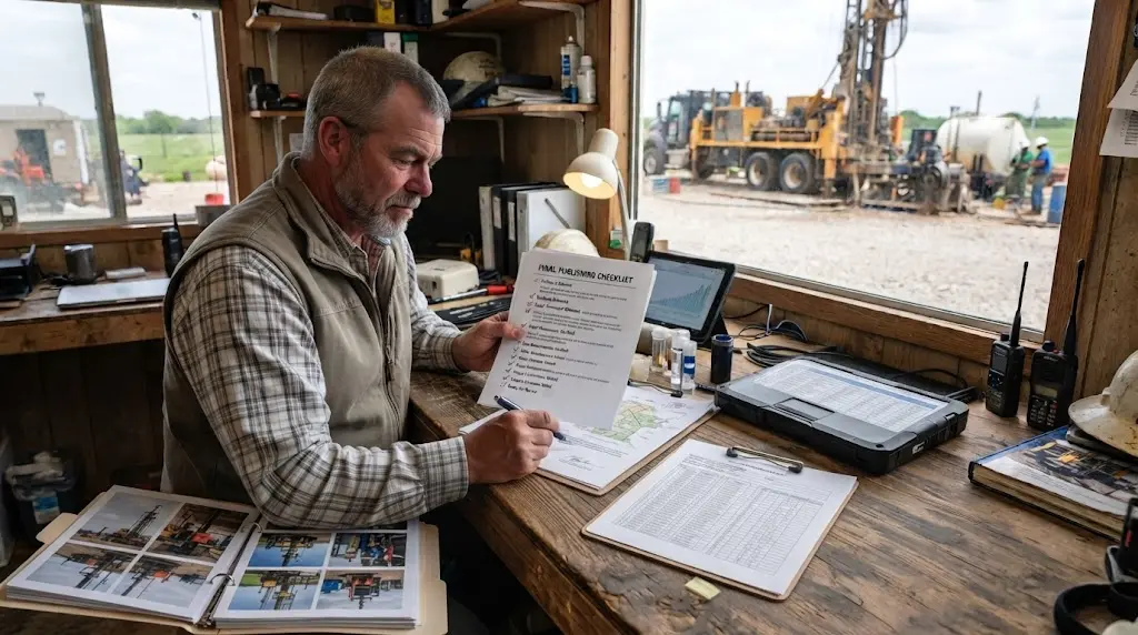 Illustration of a contractor obtaining customer approval for a case study