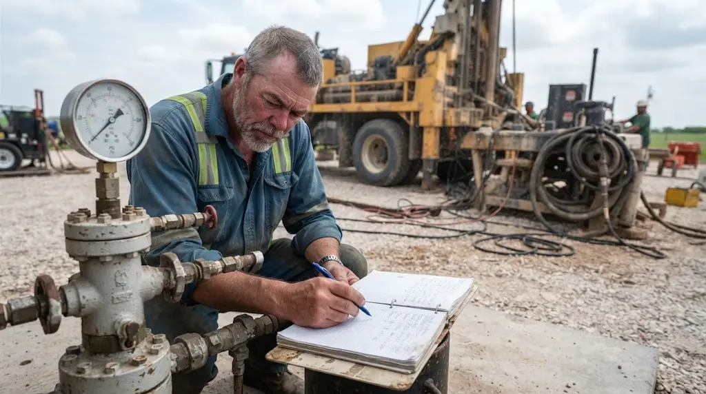 Illustration of a copy-ready well drilling case study template